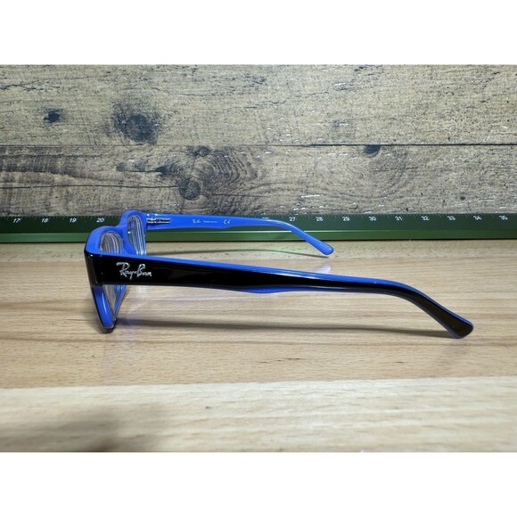 Ray-Ban Authentic Eyeglasses Black Blue Excellent Frames Only unisex - Picture 8 of 12